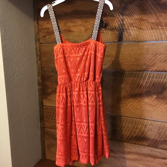NWOT pretty burnt orange colored dress - Picture 3 of 4